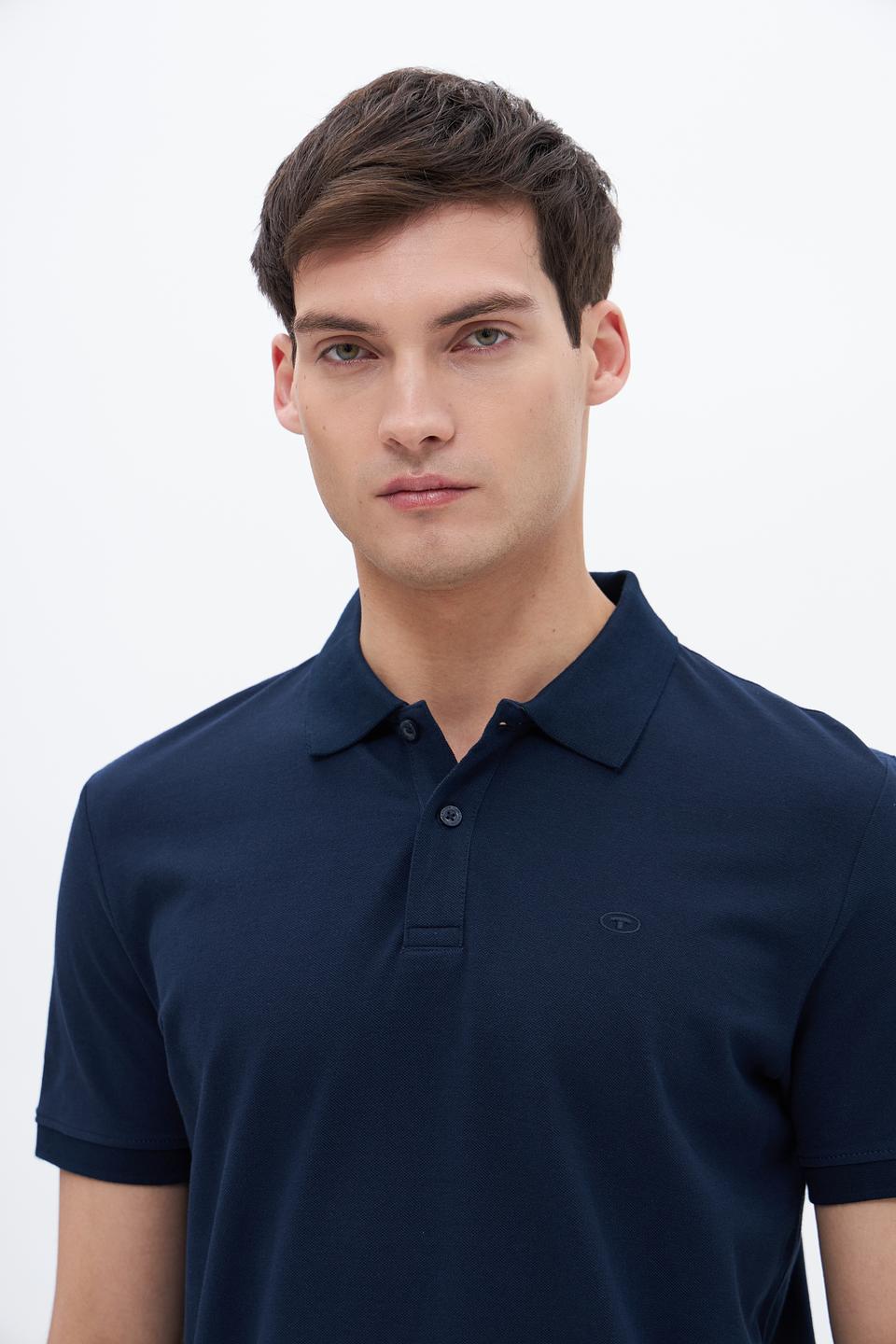 Поло Tom Tailor мужское тёмно-синее