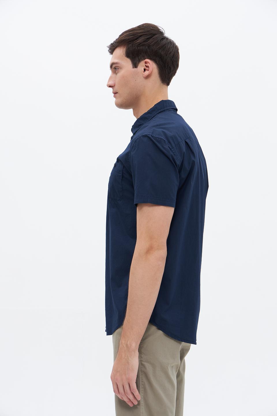 Рубашка кр Time Zone синяя