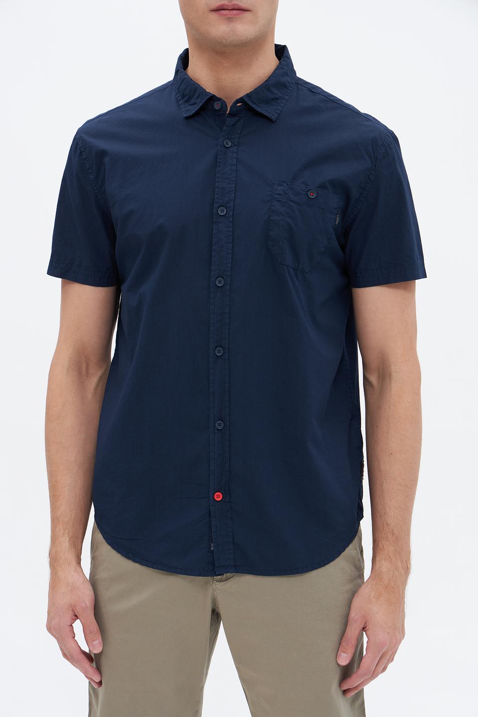 Рубашка кр Time Zone синяя