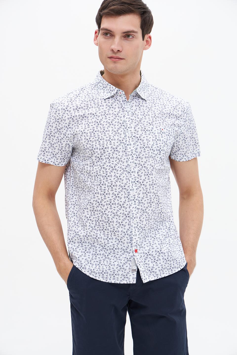 Рубашка кр Time Zone с принтом