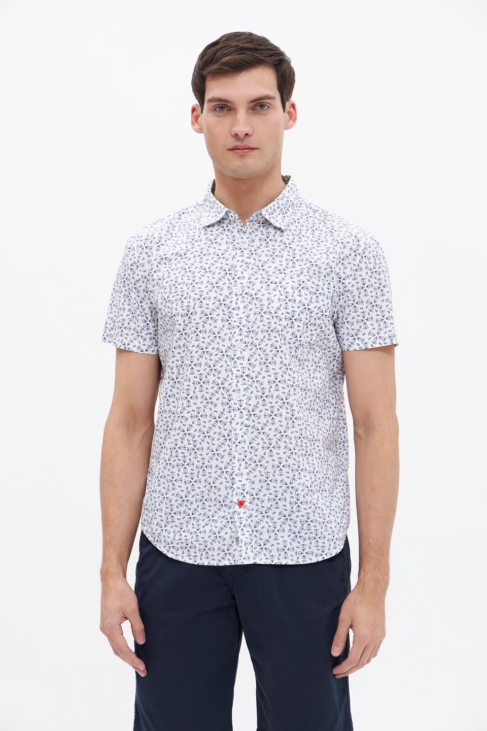 Рубашка кр Time Zone с принтом