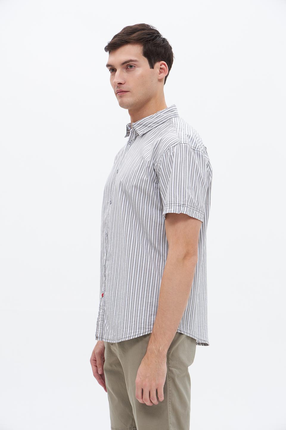 Рубашка кр Time Zone в полоску