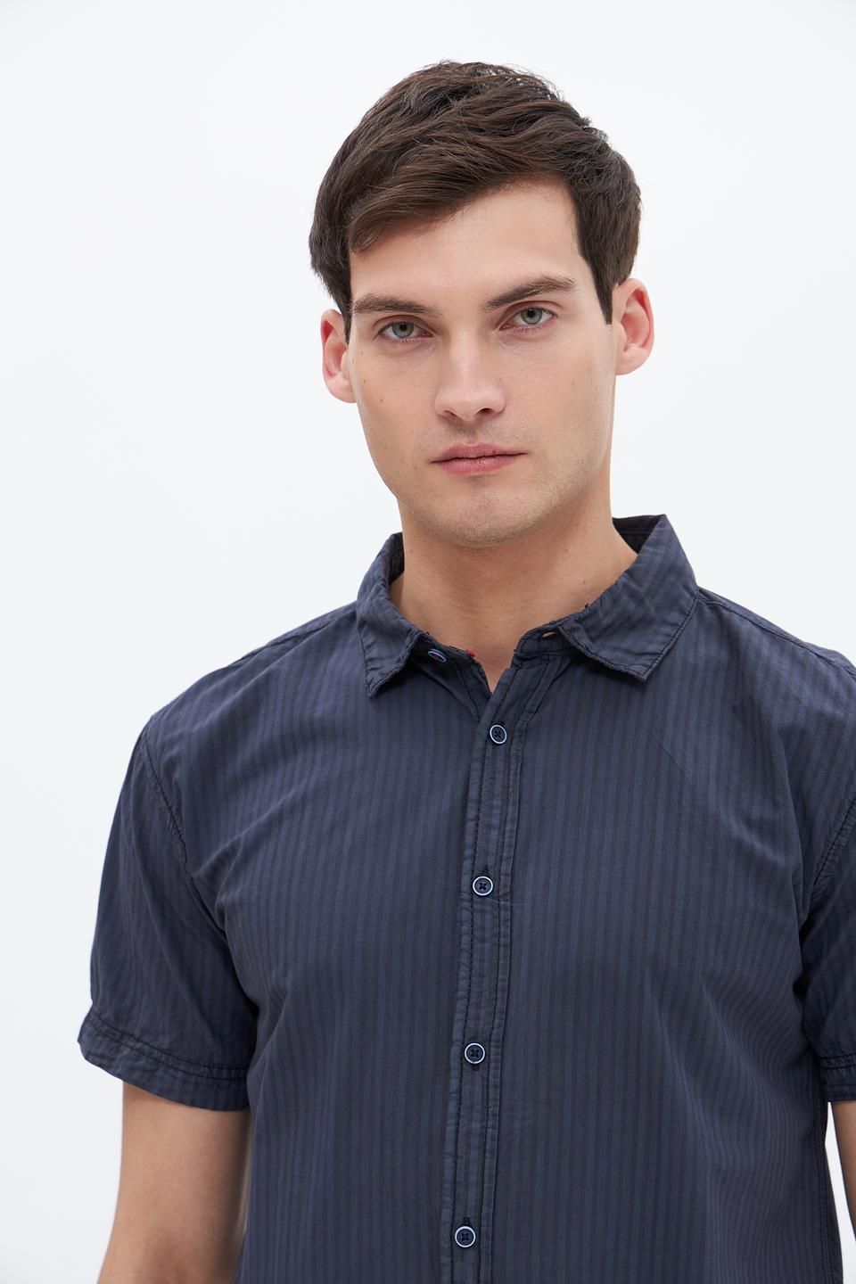 Рубашка кр Time Zone в полоску