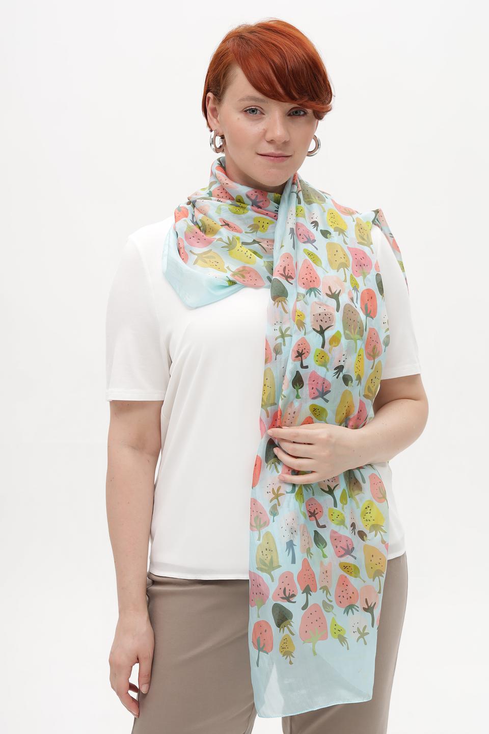 Шарф Fraas с принтом «Листья»