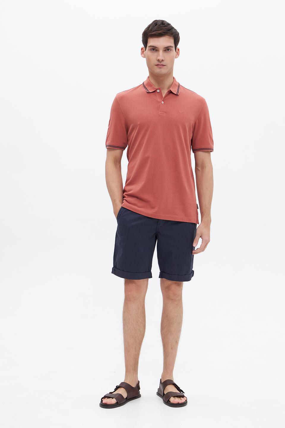 Поло Bugatti терракотовый