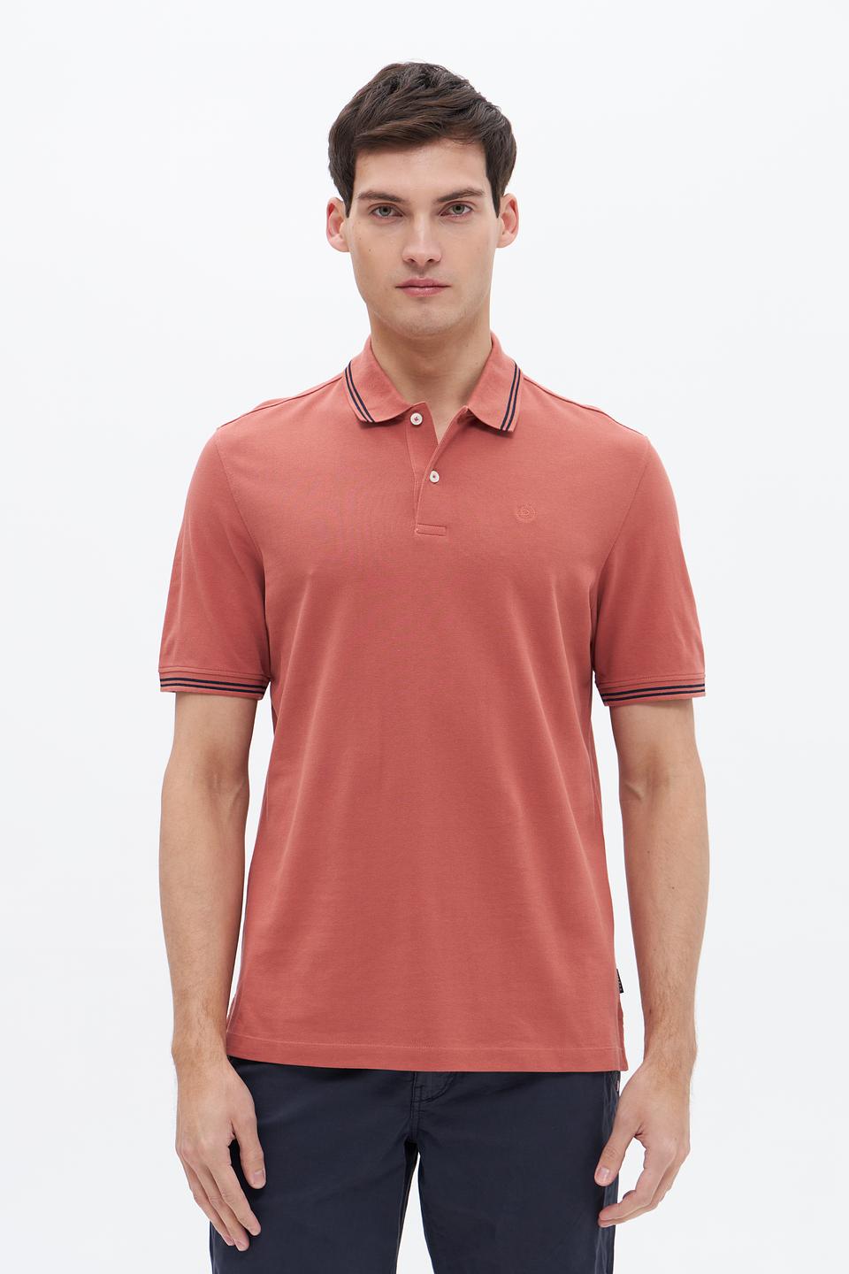 Поло Bugatti терракотовый