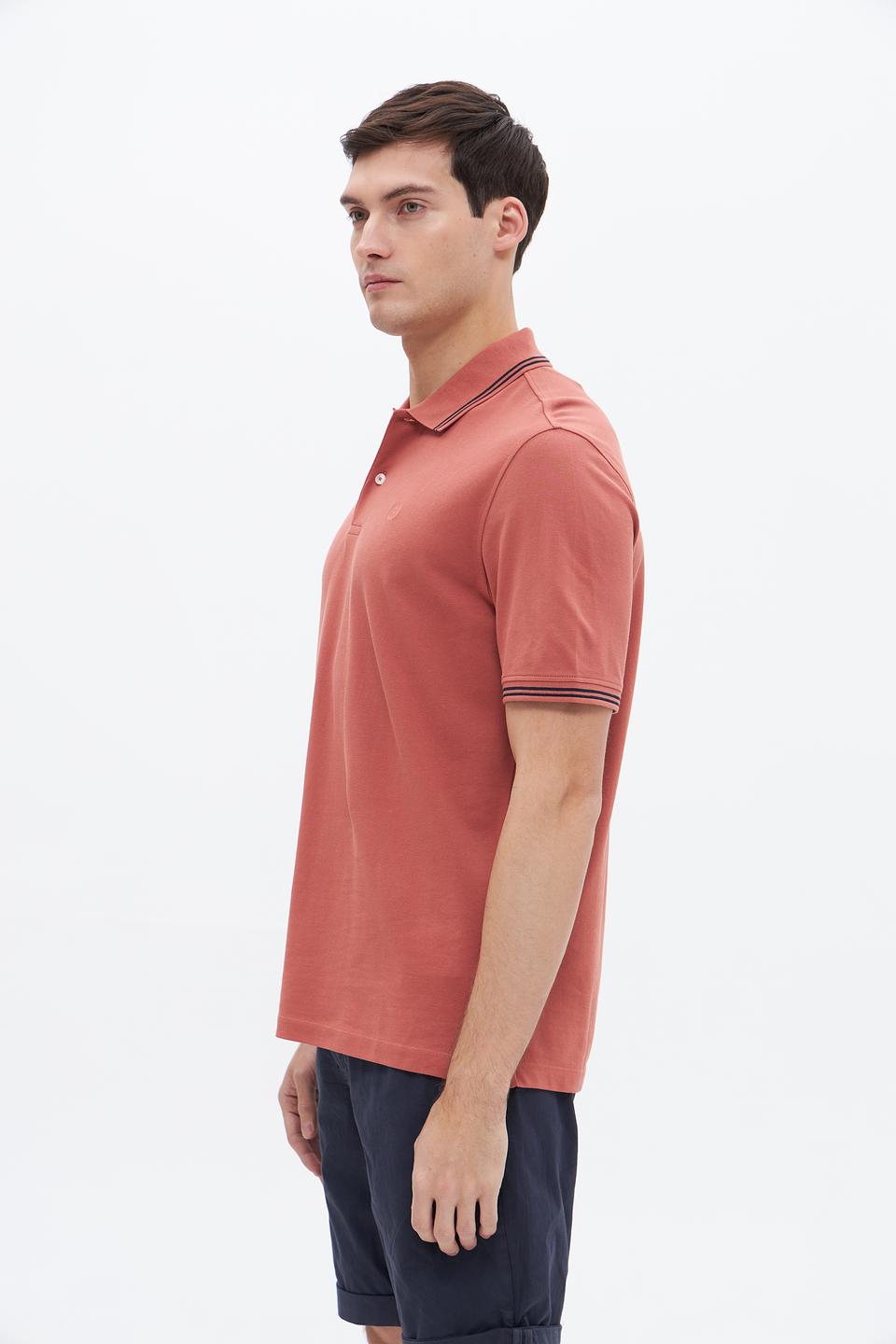 Поло Bugatti терракотовый