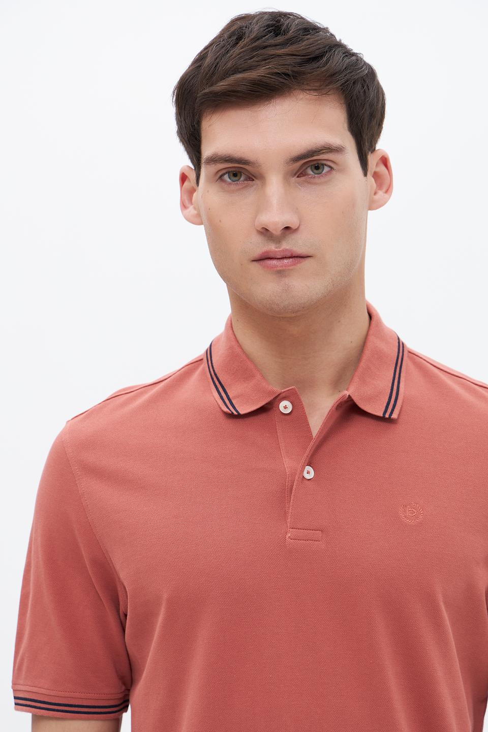 Поло Bugatti терракотовый