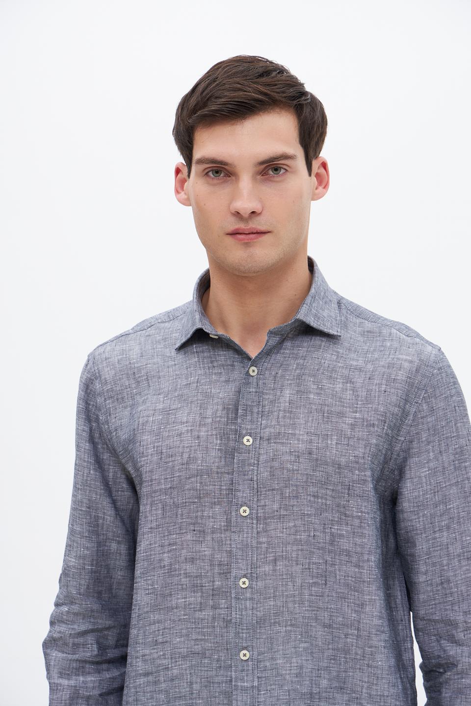 Рубашка Bugatti лен