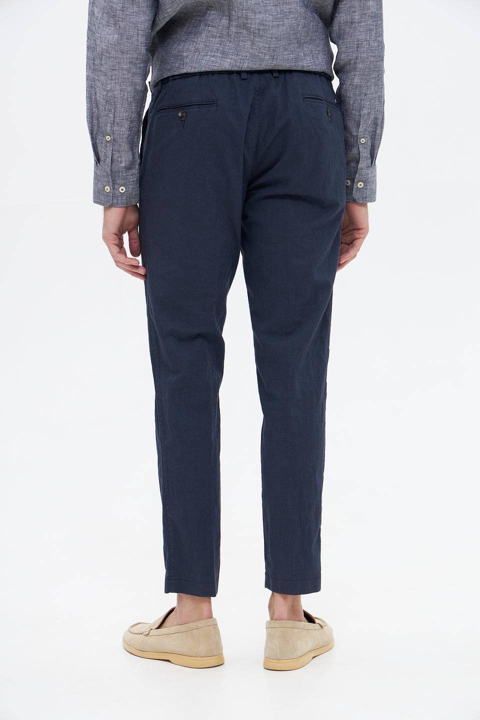 Брюки Bugatti темно-синие с завязками