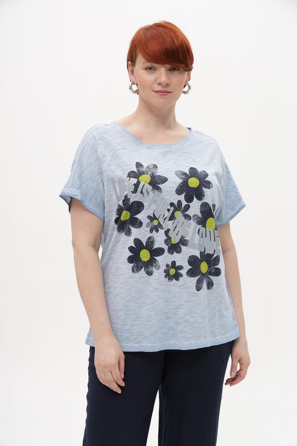 Футболка Via Appia с цветами