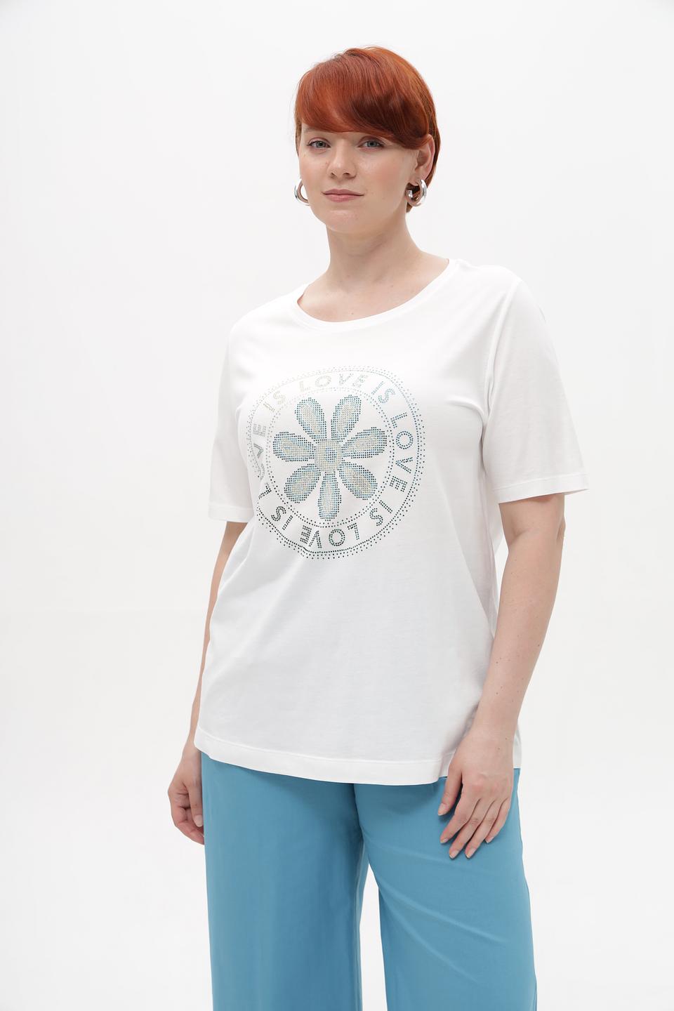 Футболка Via Appia с цветочным принтом