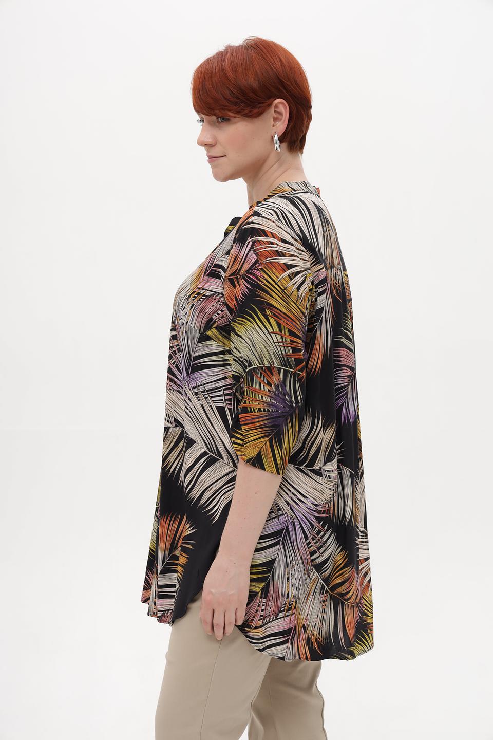 Блузка Doris Streich с тропическим принтом