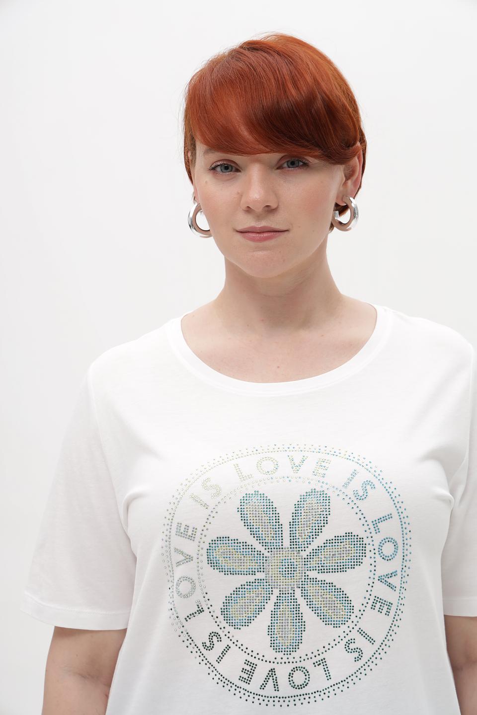 Футболка Via Appia с цветочным принтом