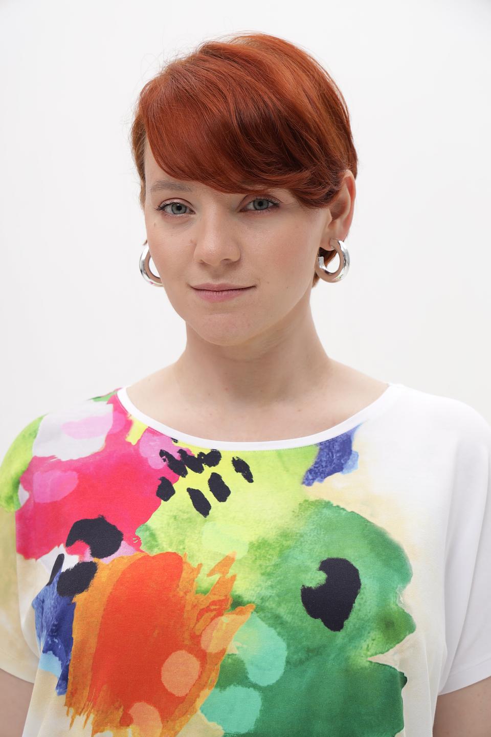 Футболка Samoon с цветочным принтом