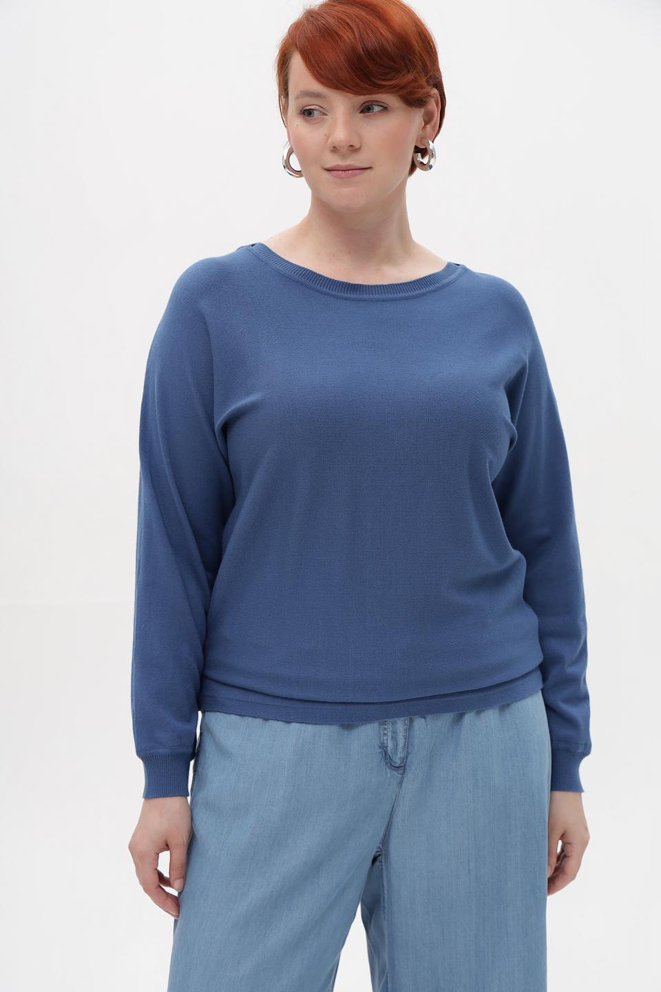Пуловер Lebek женский голубой