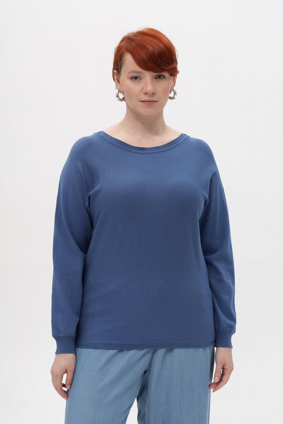 Пуловер Lebek женский голубой