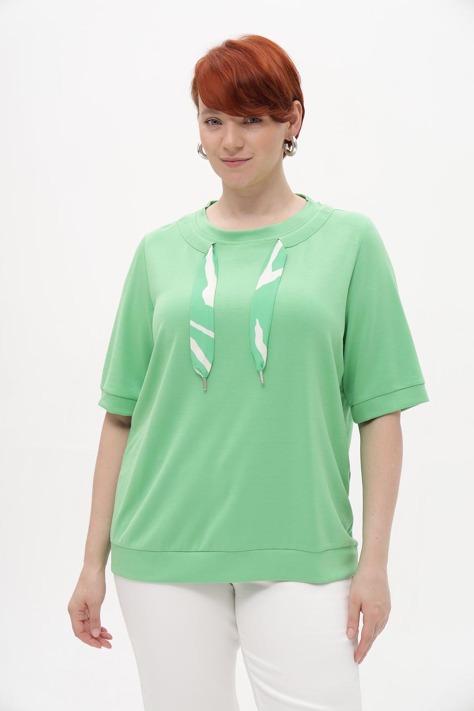 Пуловер Via Appia с лентами лайм