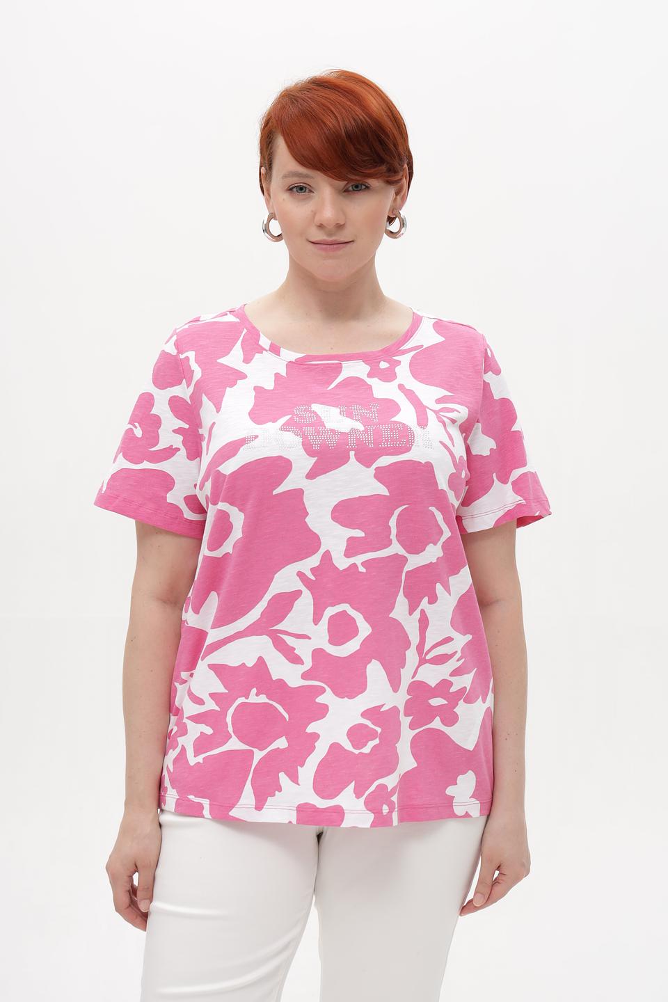 Футболка Samoon с цветочным принтом