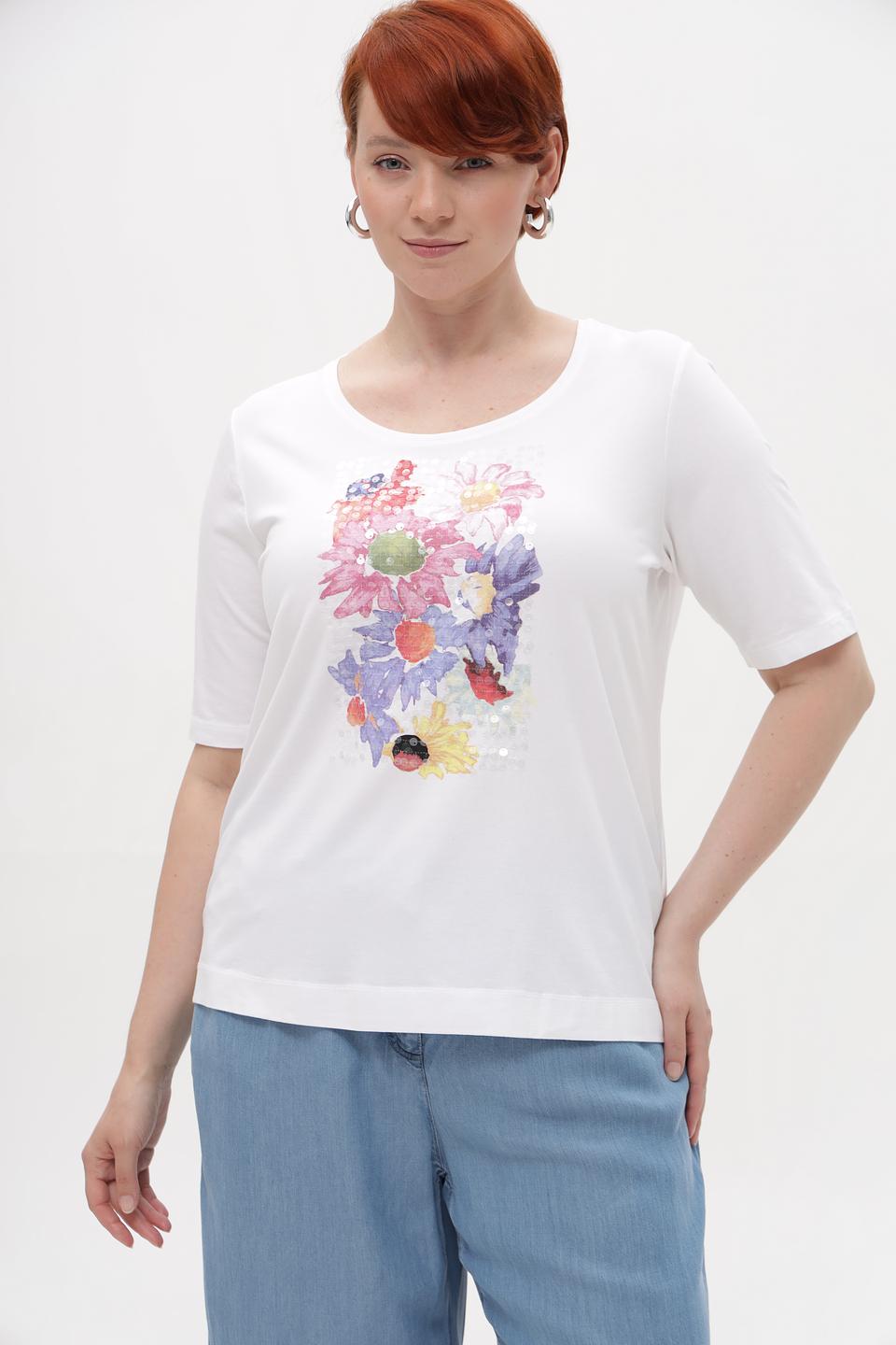 Футболка Samoon с цветочным принтом