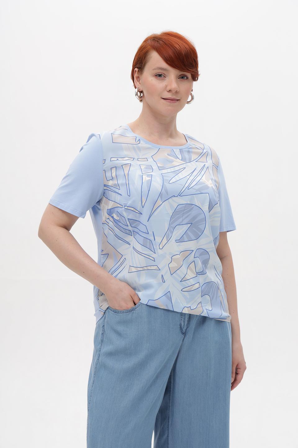 Блузка Lebek с абстрактным рисунком