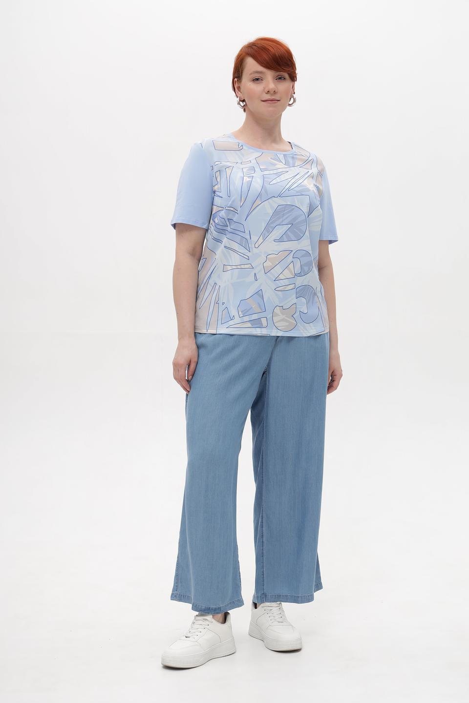 Блузка Lebek с абстрактным рисунком