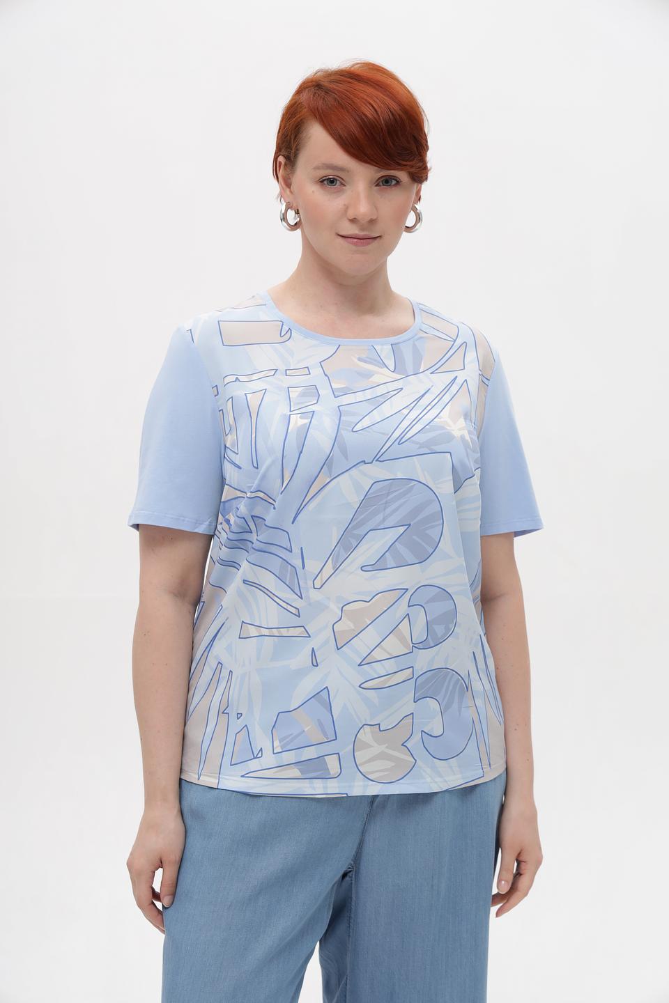 Блузка Lebek с абстрактным рисунком