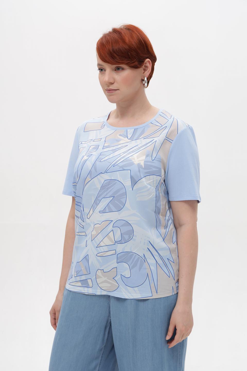 Блузка Lebek с абстрактным рисунком