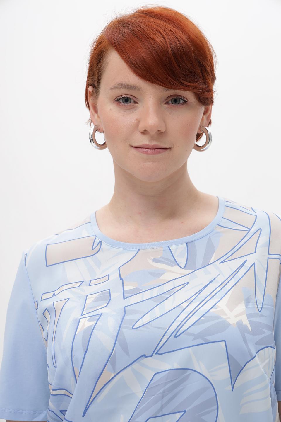 Блузка Lebek с абстрактным рисунком