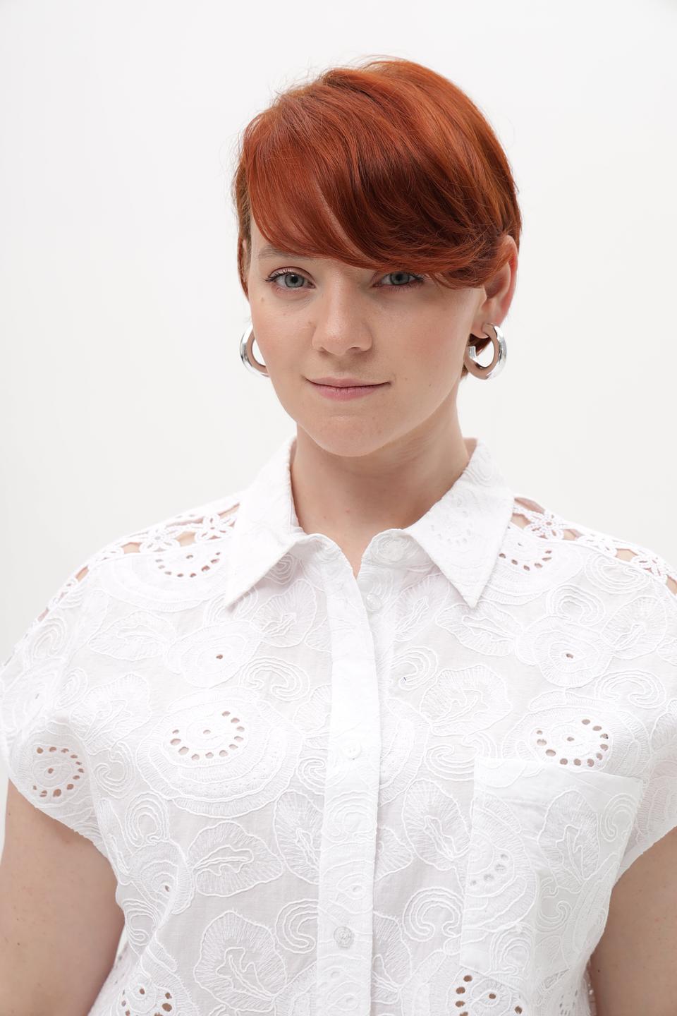 Блузка Marc Aurel с вышивкой