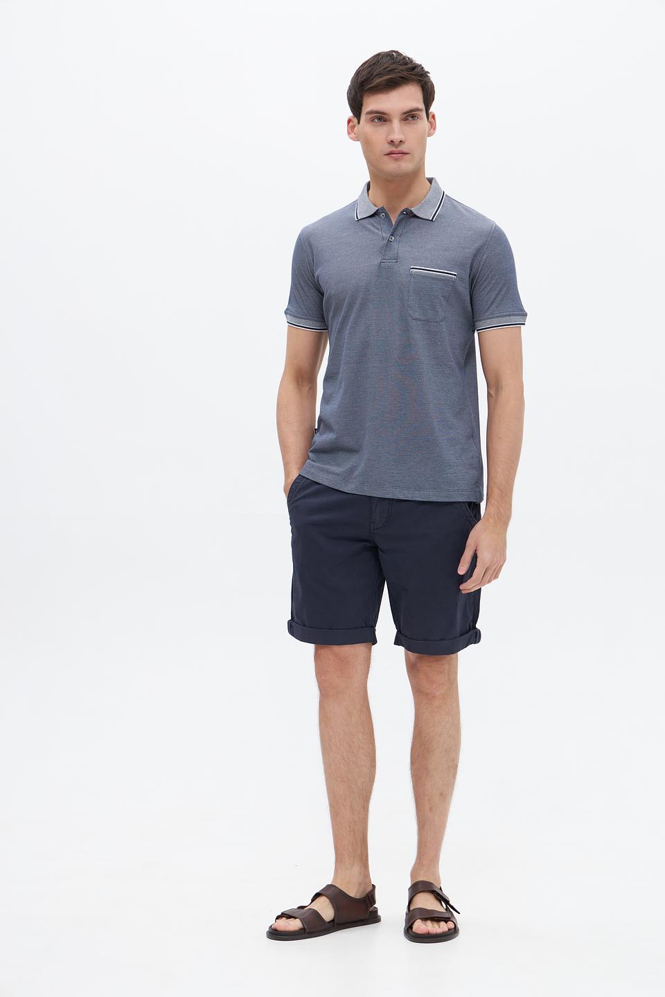 Поло Sea Barrier с контрастной отделкой