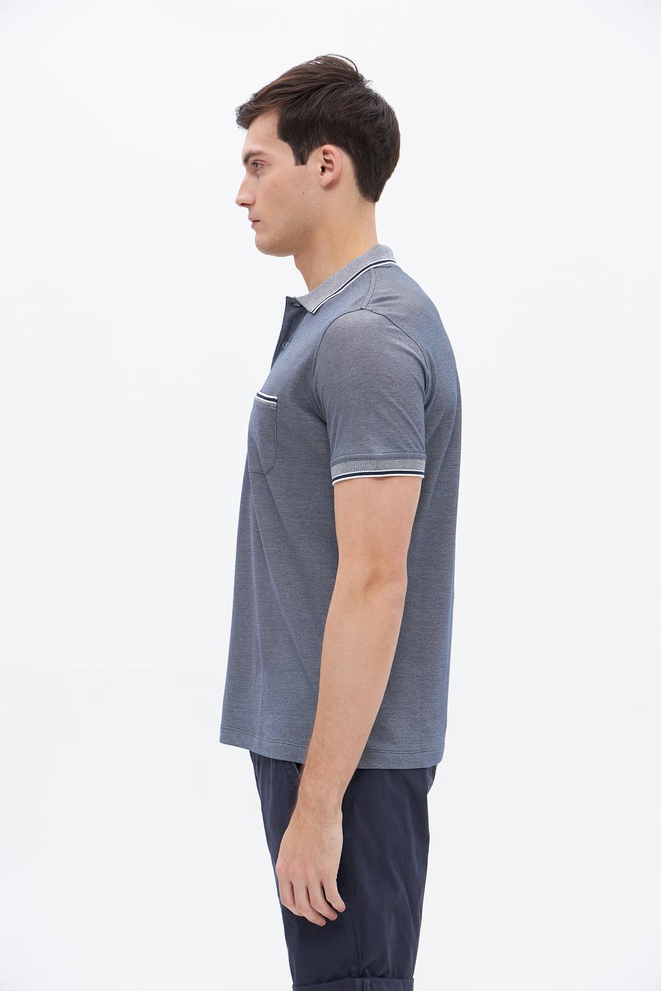 Поло Sea Barrier с контрастной отделкой