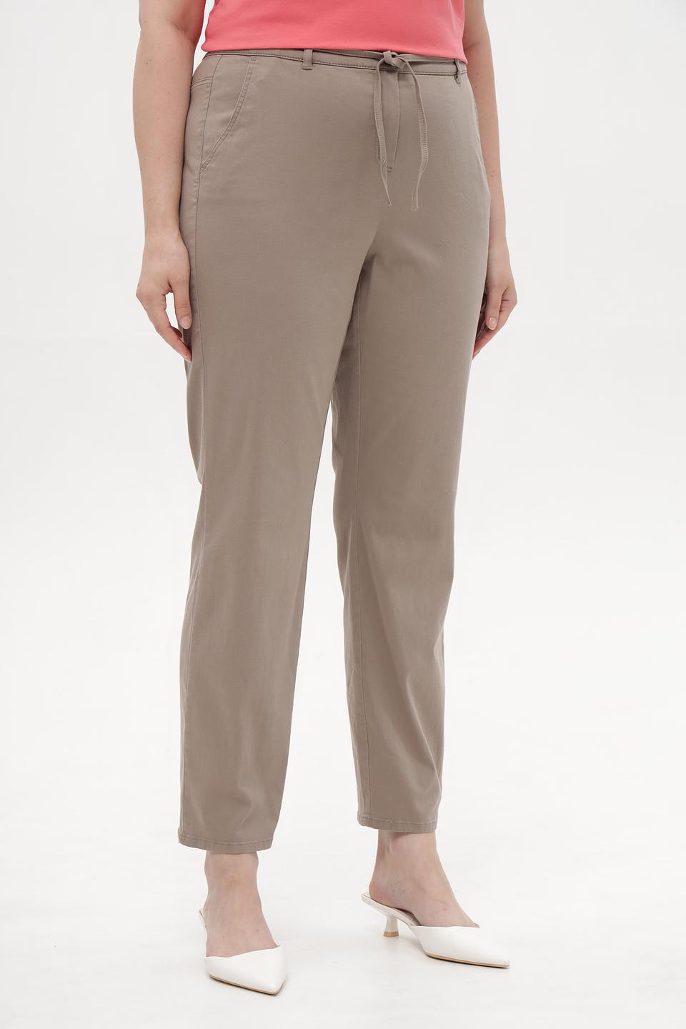 Брюки Frank Walder прямого кроя бежевые