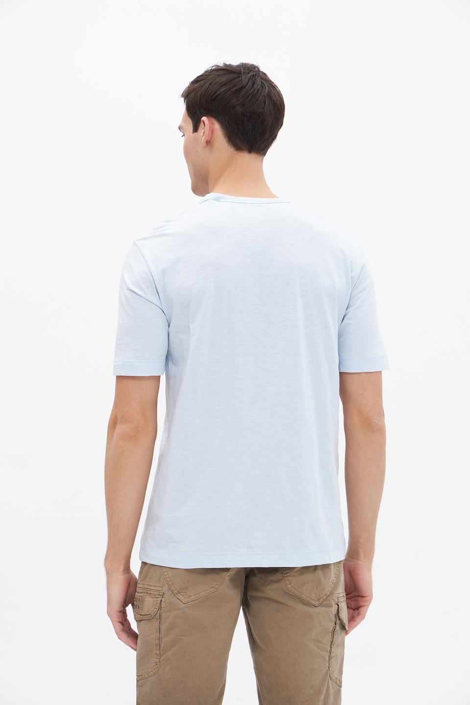 Футболка Marc O Polo голубая с карманом