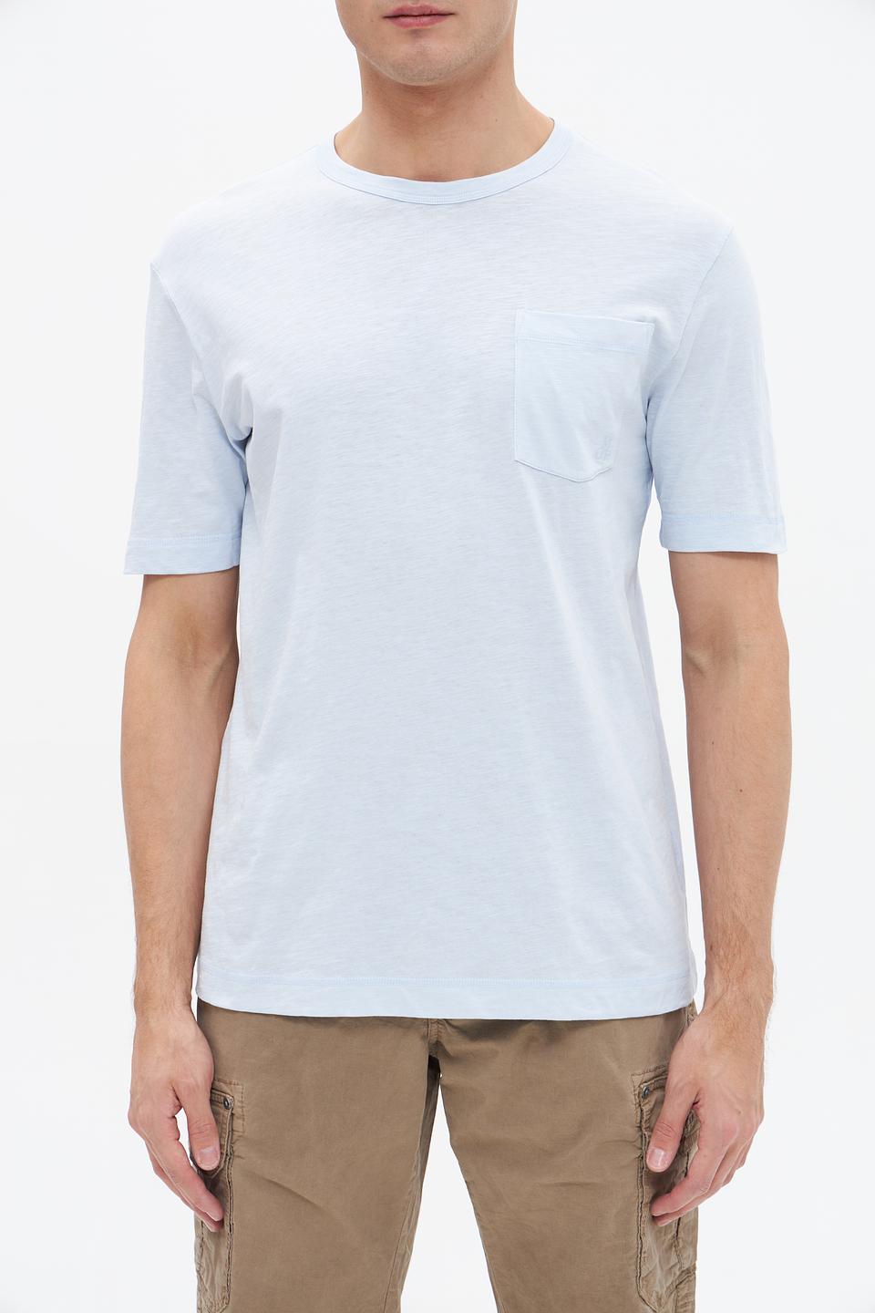 Футболка Marc O Polo голубая с карманом