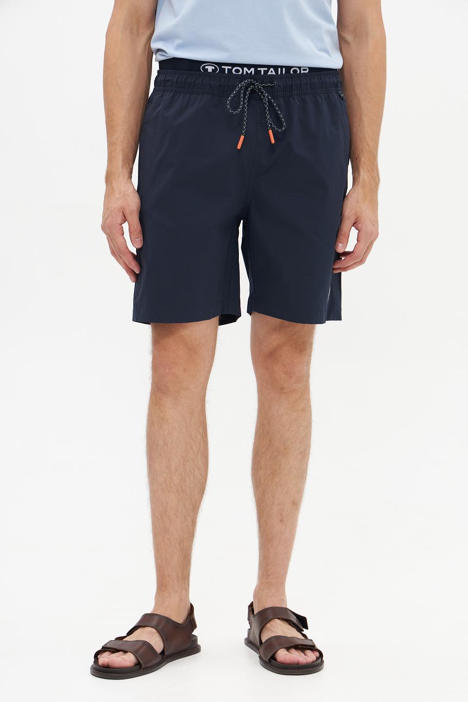 Плавки Tom Tailor синие с логотипом