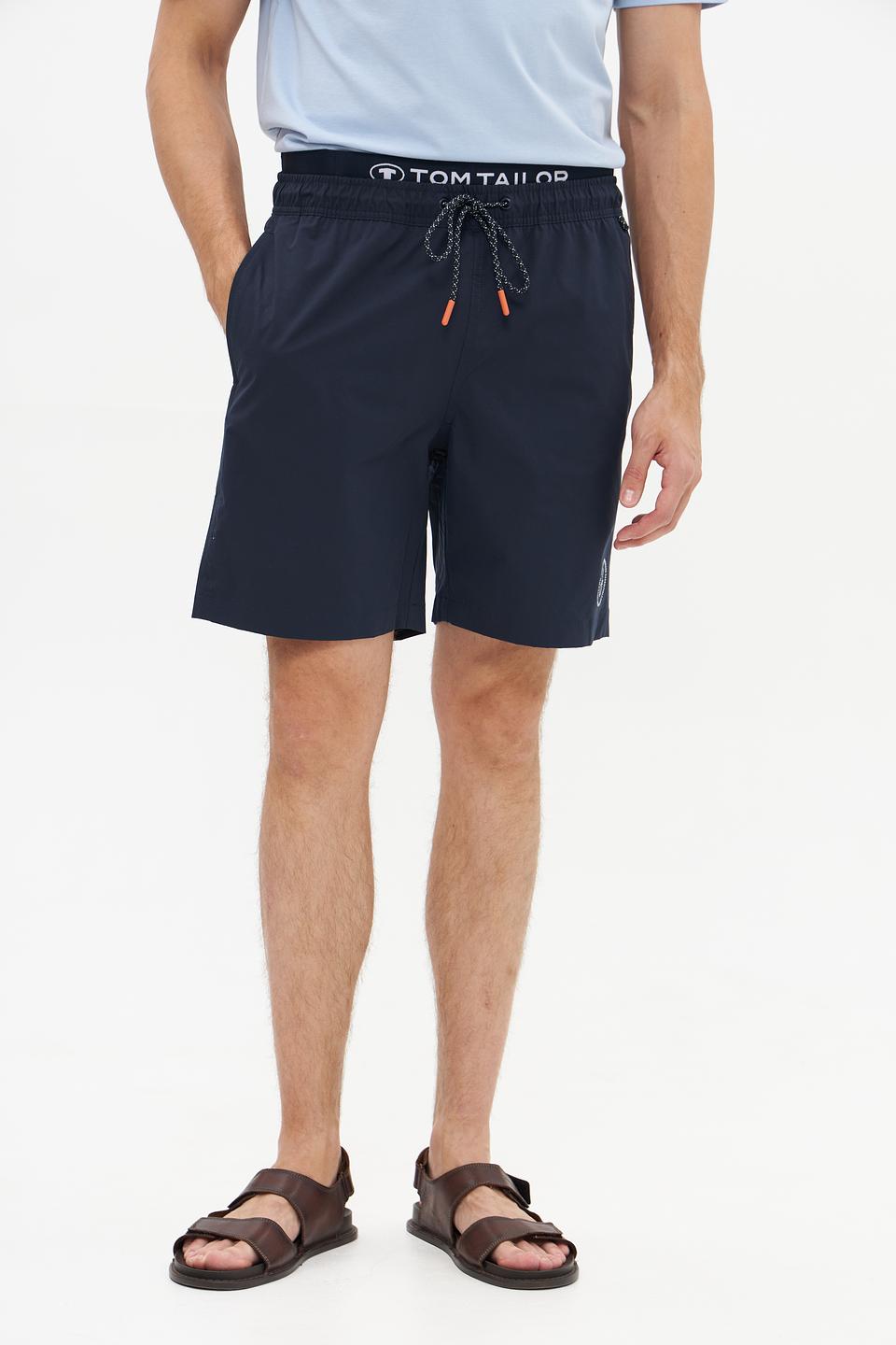 Плавки Tom Tailor синие с логотипом