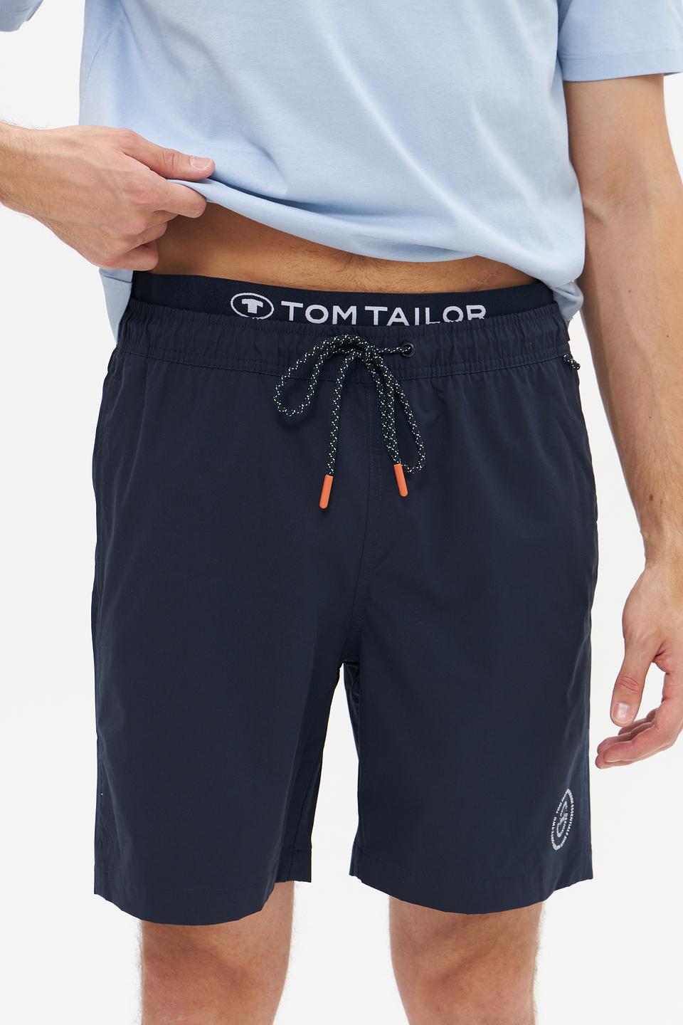 Плавки Tom Tailor синие с логотипом