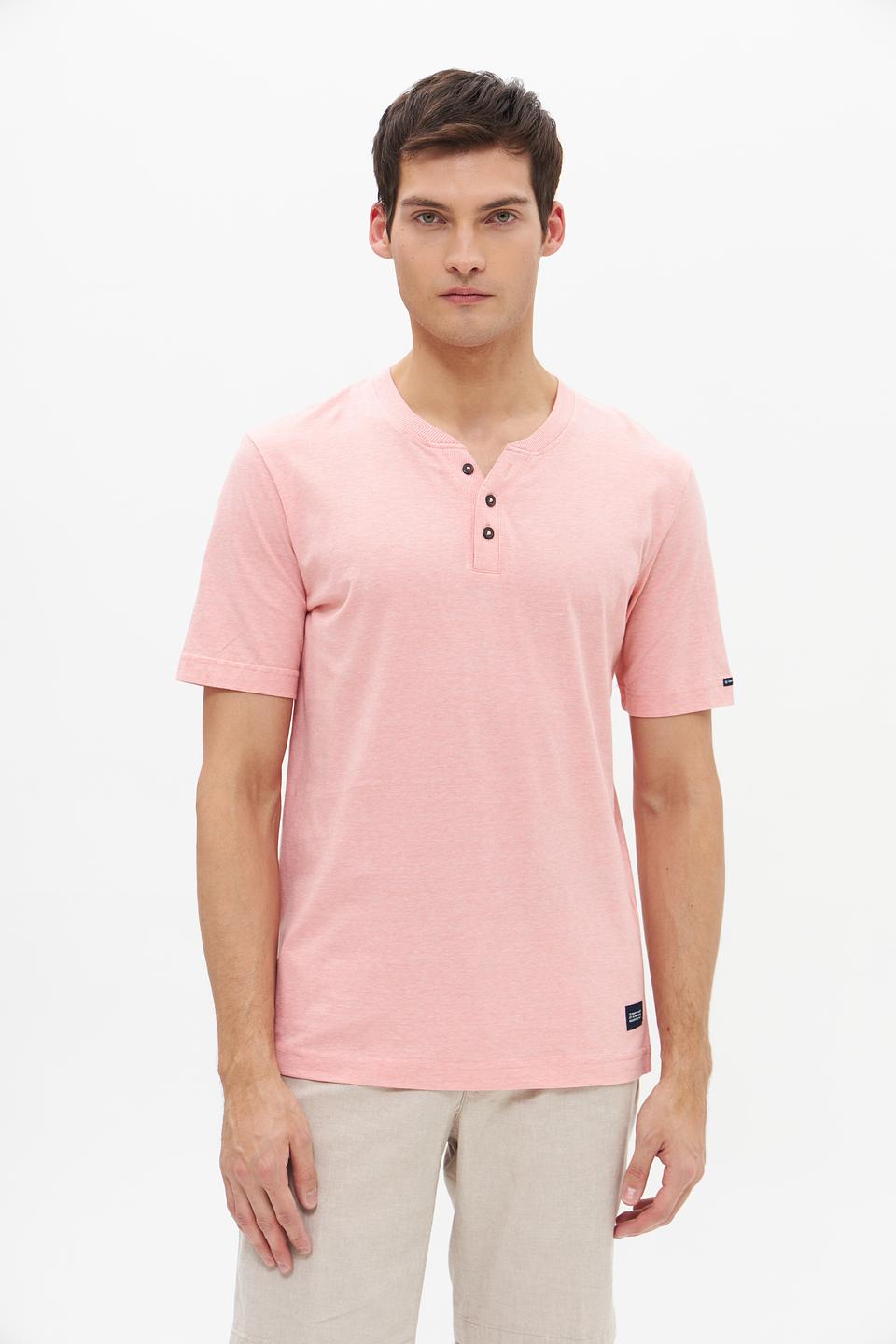 Футболка Tom Tailor с планкой розовый