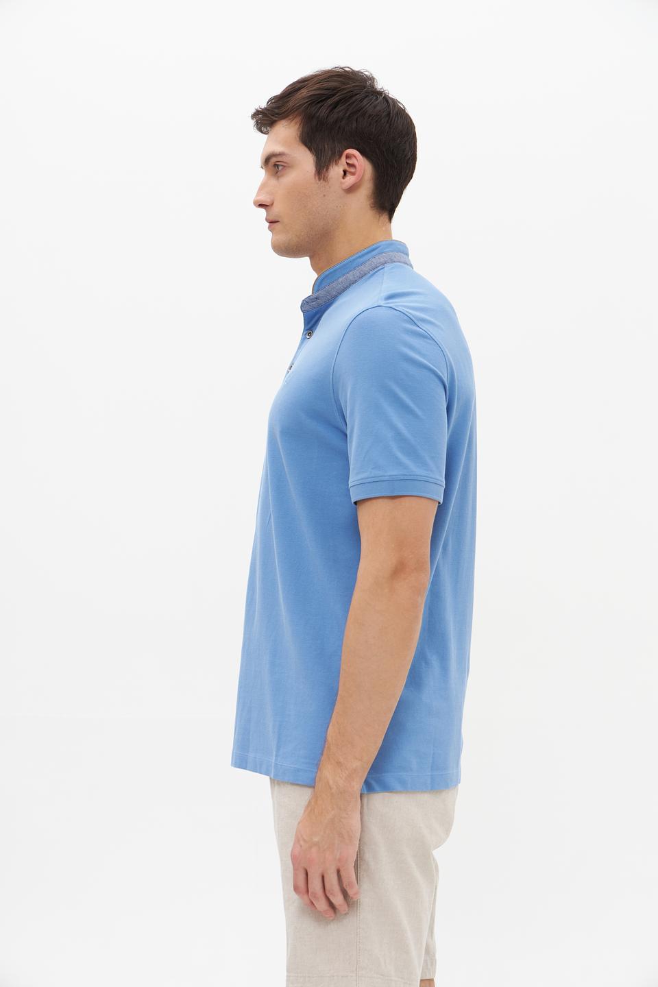 Поло Bugatti голубое