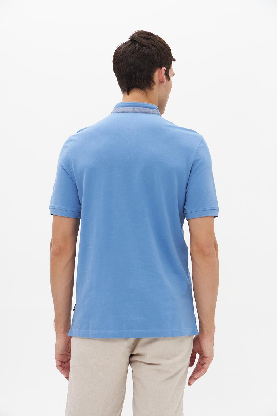 Поло Bugatti голубое