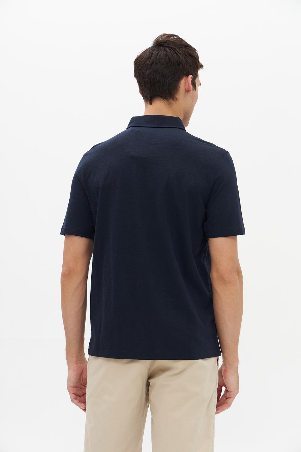 Поло Bugatti темно-синее