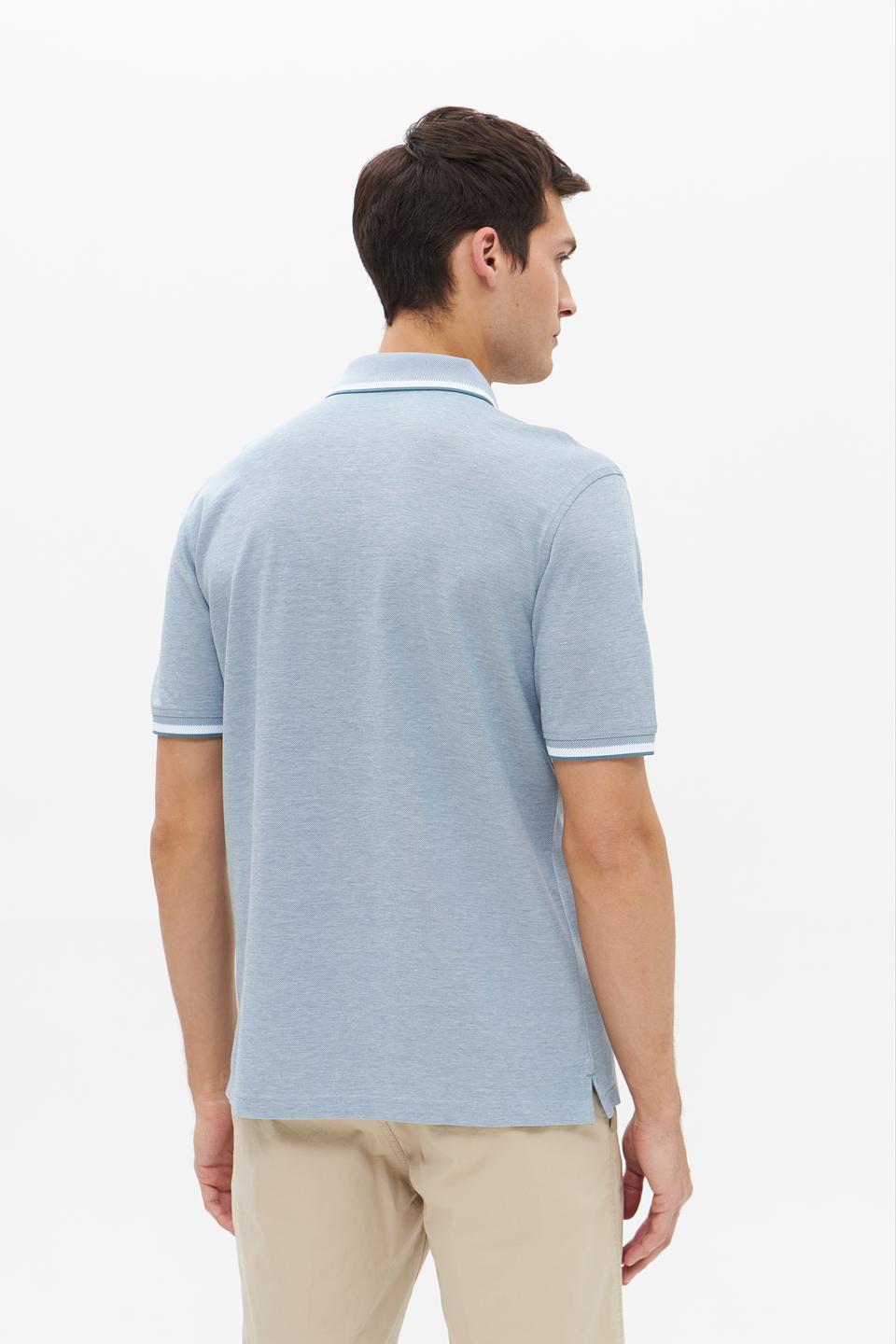 Поло Bugatti светло-голубое