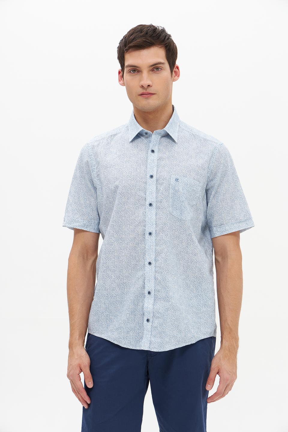 Рубашка кр Casa Moda голубая