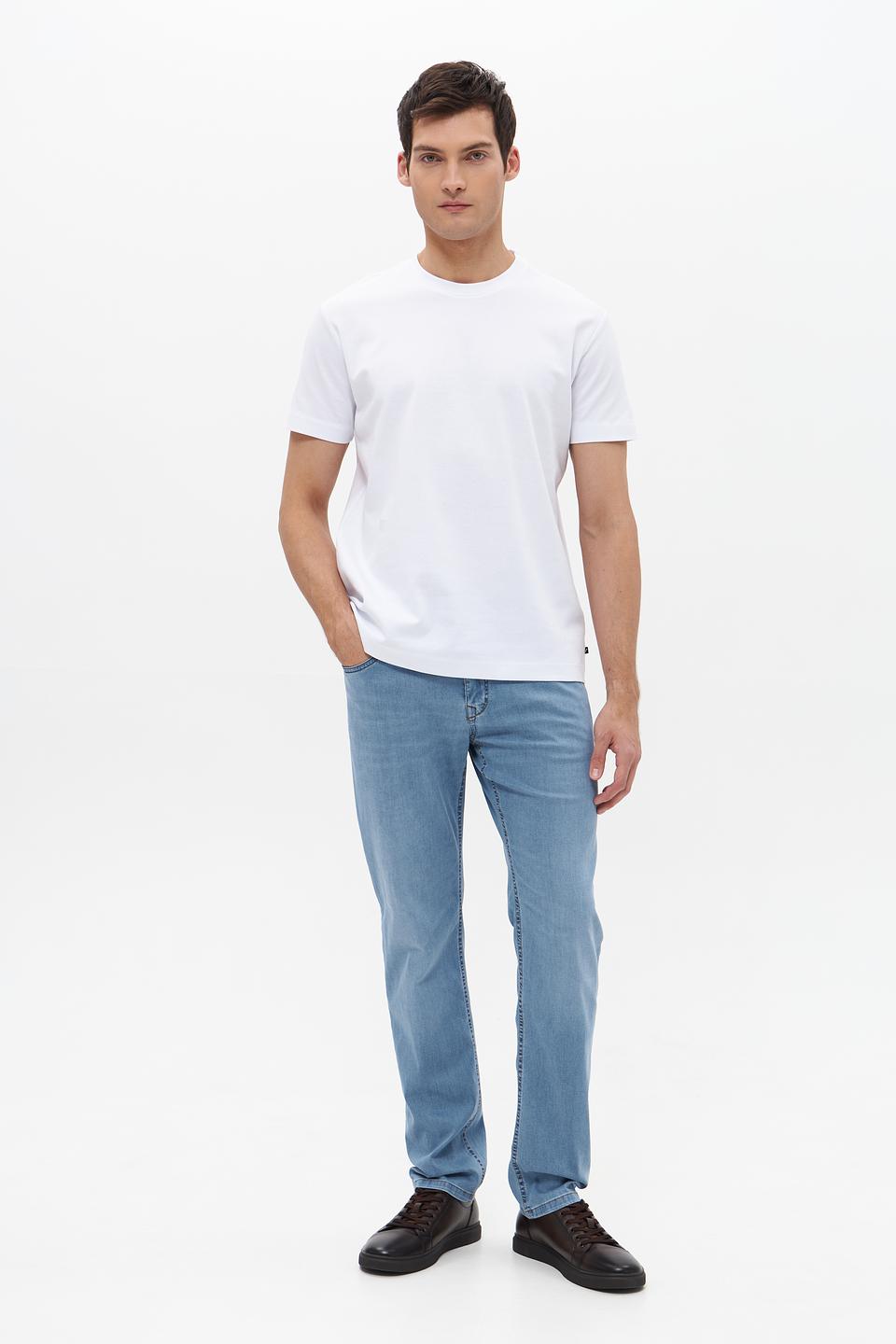 Джинсы Gardeur голубые relaxed fit