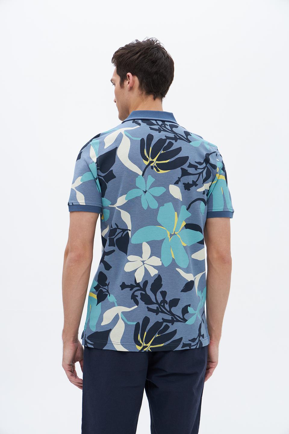 Поло Lerros с цветочным принтом