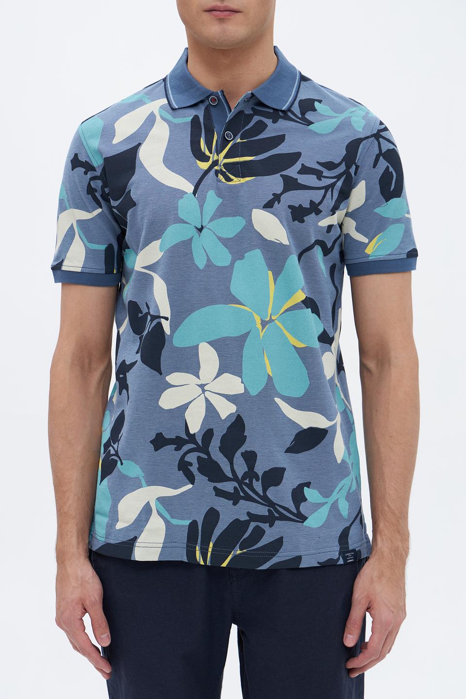 Поло Lerros с цветочным принтом
