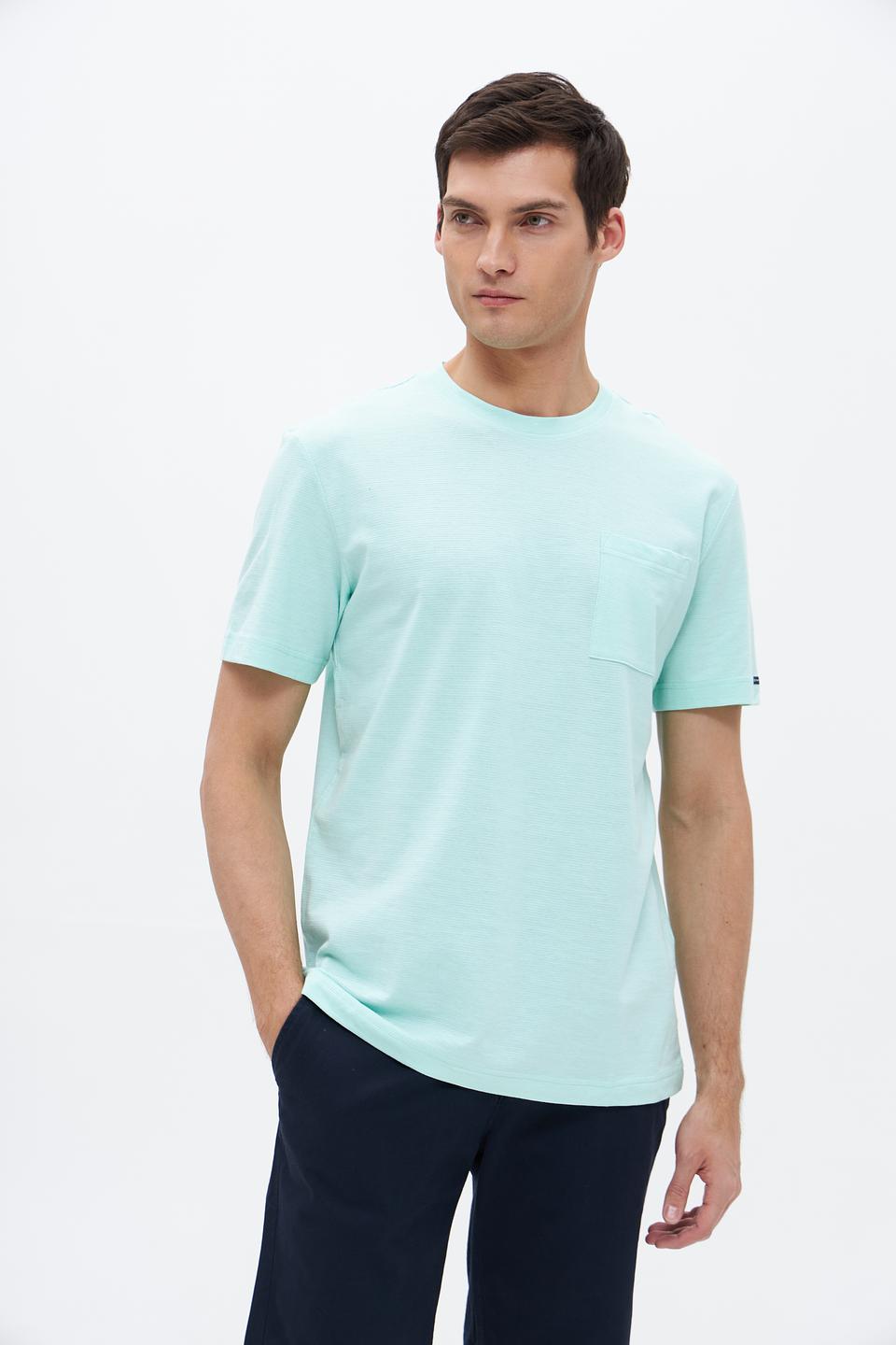 Футболка Tom Tailor мятная с карманом