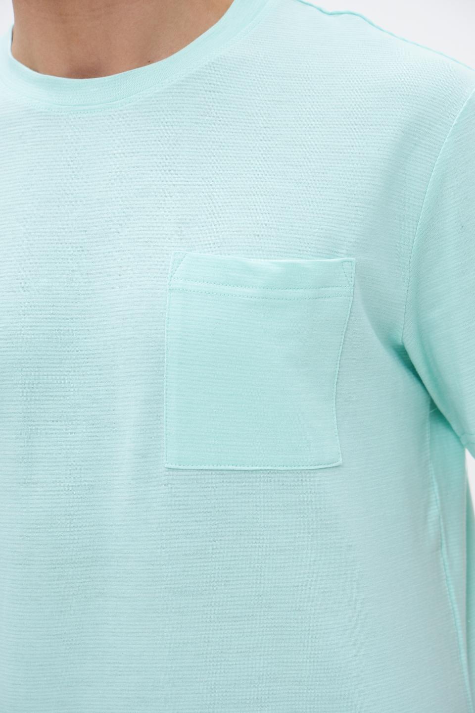 Футболка Tom Tailor мятная с карманом