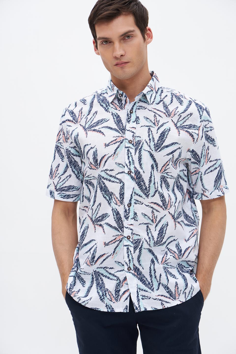 Рубашка кр Tom Tailor с принтом